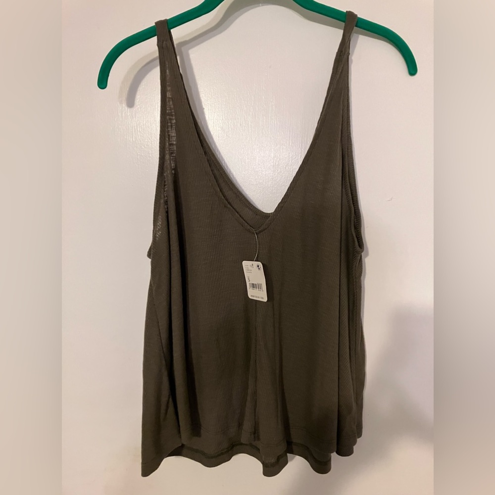 Free People green top